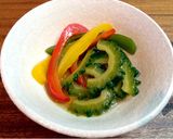 ゴーヤとパプリカの洋風焼きびたし作り方5写真