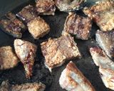 ブリのアラで竜田揚げ☆セリでさわやか♪作り方9写真