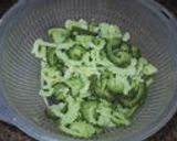 ゴーヤと豚肉の甘味噌豆鼓炒め。作り方1写真