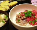 塩麹漬け☆焼きまぐろ丼作り方5写真