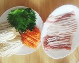 彩り豊か♪エノキのしそ肉巻き。作り方1写真