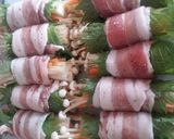 彩り豊か♪エノキのしそ肉巻き。作り方3写真