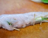 ささみの梅しそセロリ巻き作り方4写真