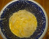 マイルド♪釜玉カレーうどん作り方4写真