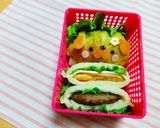 幼稚園 キャラ弁♡サンドイッチ 犬作り方3写真