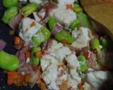 空豆の炒り豆腐バター風味作り方4写真