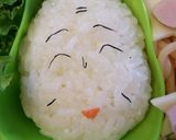 キャラ弁 ちびまる子 友蔵作り方1写真