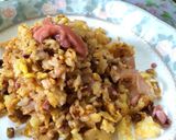 ♡簡単！納豆とイカ塩辛の炒飯♡作り方7写真