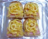 朝食＆ランチ♪ハムマヨチーズ☆トースト作り方5写真