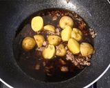 mひき肉と新じゃがの肉じゃが風作り方4写真