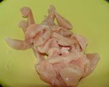 うちの夕飯　鶏の甘辛味噌炒め作り方1写真