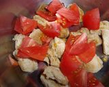 大豆からあげとにんにくの芽のトマト味噌煮作り方3写真