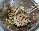 鶏ささみの梅干し和え作り方5写真