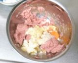 豚挽き肉ともやしの照り焼きつくね作り方2写真