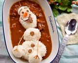 アナと雪の女王のオラフdeデコカレー♪作り方10写真
