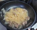 簡単で美味しい親子和風パスタ作り方5写真