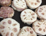 レンコンはさみ焼き(照り焼き仕上げ)作り方4写真