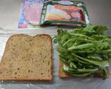 たっぷり春菊のﾊﾑﾁｰｽﾞｻﾝﾄﾞｲｯﾁ作り方4写真