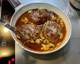 煮込みハンバーグソース使用簡単ハンバーグ作り方4写真