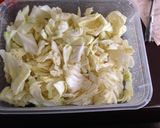 海苔✳︎とろろ昆布でキャベツサラダ作り方1写真