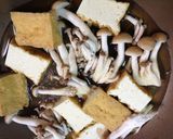 しめじとあげ豆腐の卵とじ(弁当とランチ)作り方1写真