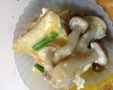 しめじとあげ豆腐の卵とじ(弁当とランチ)作り方3写真