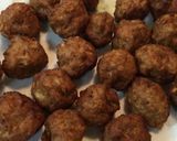 ハンバーグのタネ→ポルペッティのトマト煮作り方1写真