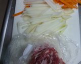 コールラビ・にんじん・豚肉のきんぴら作り方3写真