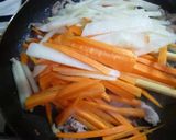 コールラビ・にんじん・豚肉のきんぴら作り方5写真