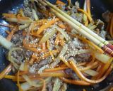 コールラビ・にんじん・豚肉のきんぴら作り方7写真