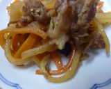 コールラビ・にんじん・豚肉のきんぴら作り方8写真