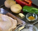 ジャガイモと鶏肉のアジアン風。作り方1写真