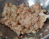 フワフワ鶏肉豆腐ハンバーグwith野菜作り方2写真