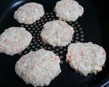 フワフワ鶏肉豆腐ハンバーグwith野菜作り方3写真