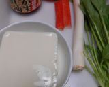 豆腐とサラダほうれん草のピリ辛サラダ風作り方1写真