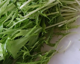 しょうがの甘酢漬けと水菜の和え物作り方1写真