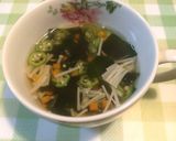 えのきワカメスープ☆こつぶ人参入り♪作り方3写真