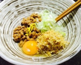 私のごちそう♡ふわとろ卵の納豆ご飯作り方2写真