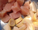 むね肉のくるみ炒め作り方1写真