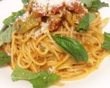 甘みとコクのトマトパスタ。と茄子。作り方15写真