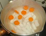パパの赤味噌汁①作り方1写真