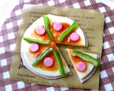 キャラ弁おかず　ハムとチーズでピザデコ！作り方7写真