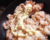 鶏そぼろと明太子のチャーハン作り方3写真