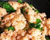 鶏そぼろと明太子のチャーハン作り方5写真