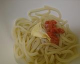 自信作☆辛子明太子うどん作り方2写真