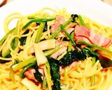 ほうれん草とベーコンパスタ作り方5写真