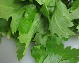 セロリの葉の辛子和え作り方1写真