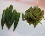 山菜赤みずとオクラうどん作り方2写真
