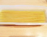 ランチに♫鶏肉と水菜の柚子胡椒パスタ作り方1写真