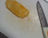 マンゴーのサヤ?の剝き方。作り方1写真